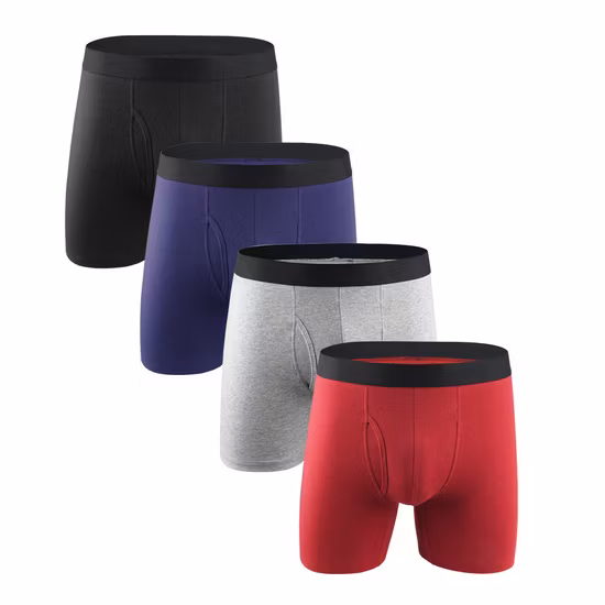 Fabrik Großhandel weiche bequeme Baumwolle Polyester Spandex Herren Unterwäsche Boxershorts