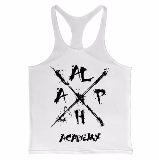 Sommer neues Modedesign Stringer Fitness Druck Baumwoll-Muskel-Tanktop für Herren mit Ihrem Logo